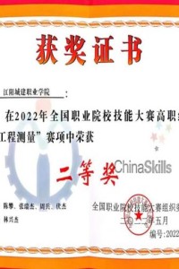 今日头条：江阳城建职业学院喜获2022年全国职业院校技能大赛二等奖、民办院校成绩全国